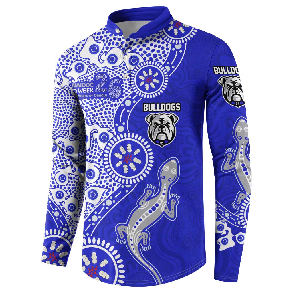 Canterbury-Bankstown Bulldogs NAIDOC Week 2026 Button Sweatshirt Aboriginal Lizard Dot Painting - 50 Years of Deadly