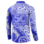 Canterbury-Bankstown Bulldogs NAIDOC Week 2026 Button Sweatshirt Aboriginal Lizard Dot Painting - 50 Years of Deadly