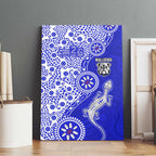 Canterbury-Bankstown Bulldogs NAIDOC Week 2026 Canvas Wall Art Aboriginal Lizard Dot Painting - 50 Years of Deadly