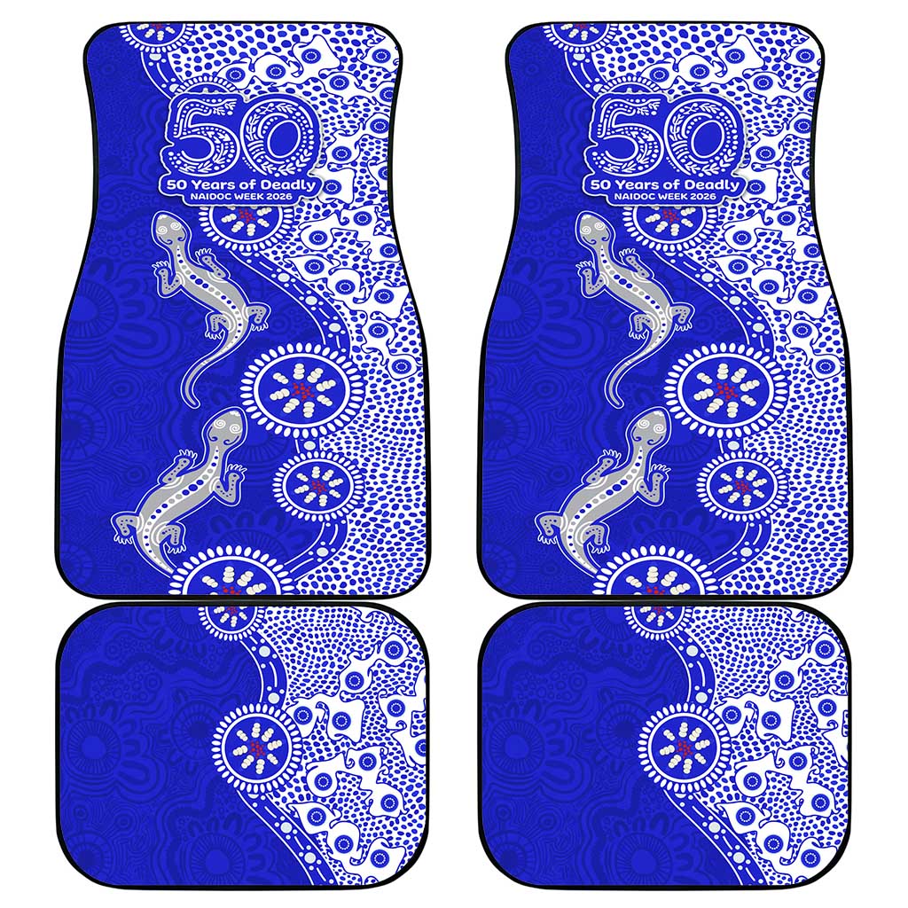 Canterbury-Bankstown Bulldogs NAIDOC Week 2026 Car Mats Aboriginal Lizard Dot Painting - 50 Years of Deadly