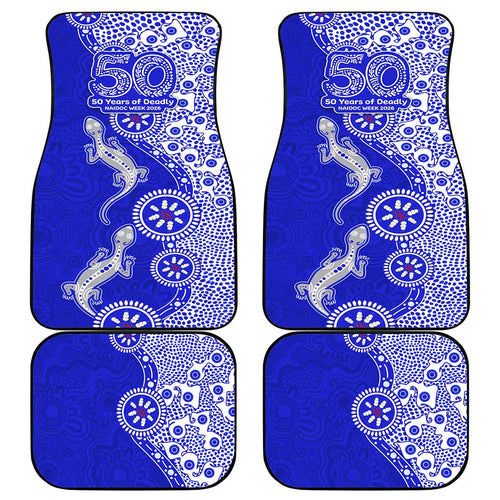 Canterbury-Bankstown Bulldogs NAIDOC Week 2026 Car Mats Aboriginal Lizard Dot Painting - 50 Years of Deadly