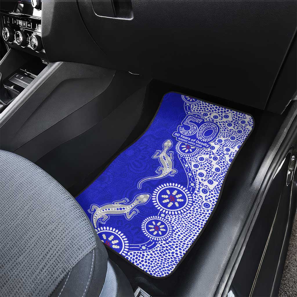 Canterbury-Bankstown Bulldogs NAIDOC Week 2026 Car Mats Aboriginal Lizard Dot Painting - 50 Years of Deadly