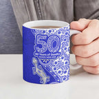 Canterbury-Bankstown Bulldogs NAIDOC Week 2026 Ceramic Mug Aboriginal Lizard Dot Painting - 50 Years of Deadly