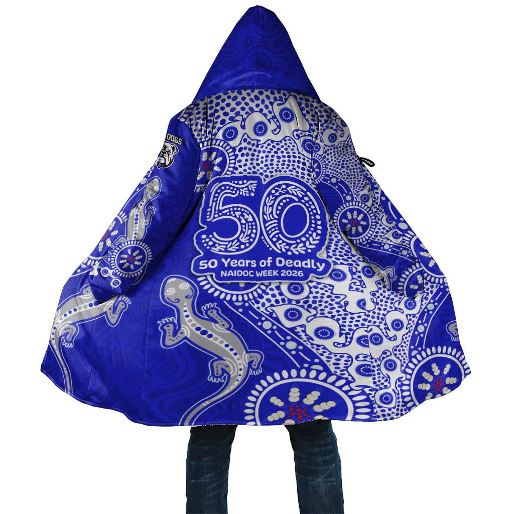 Canterbury-Bankstown Bulldogs NAIDOC Week 2026 Cloak Aboriginal Lizard Dot Painting - 50 Years of Deadly