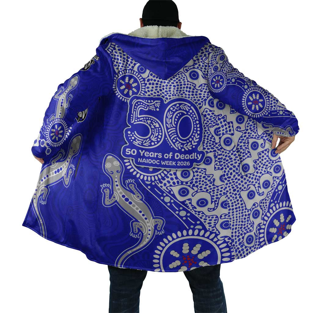 Canterbury-Bankstown Bulldogs NAIDOC Week 2026 Cloak Aboriginal Lizard Dot Painting - 50 Years of Deadly
