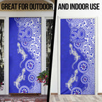 Canterbury-Bankstown Bulldogs NAIDOC Week 2026 Door Cover Aboriginal Lizard Dot Painting - 50 Years of Deadly