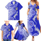 Canterbury-Bankstown Bulldogs NAIDOC Week 2026 Family Matching Summer Maxi Dress and Hawaiian Shirt Aboriginal Lizard Dot Painting - 50 Years of Deadly
