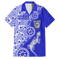 Canterbury-Bankstown Bulldogs NAIDOC Week 2026 Family Matching Summer Maxi Dress and Hawaiian Shirt Aboriginal Lizard Dot Painting - 50 Years of Deadly
