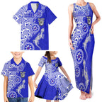 Canterbury-Bankstown Bulldogs NAIDOC Week 2026 Family Matching Tank Maxi Dress and Hawaiian Shirt Aboriginal Lizard Dot Painting - 50 Years of Deadly