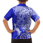 Canterbury-Bankstown Bulldogs NAIDOC Week 2026 Family Matching Tank Maxi Dress and Hawaiian Shirt Aboriginal Lizard Dot Painting - 50 Years of Deadly