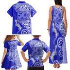 Canterbury-Bankstown Bulldogs NAIDOC Week 2026 Family Matching Tank Maxi Dress and Hawaiian Shirt Aboriginal Lizard Dot Painting - 50 Years of Deadly