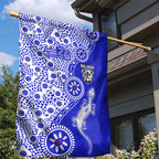 Canterbury-Bankstown Bulldogs NAIDOC Week 2026 Garden Flag Aboriginal Lizard Dot Painting - 50 Years of Deadly