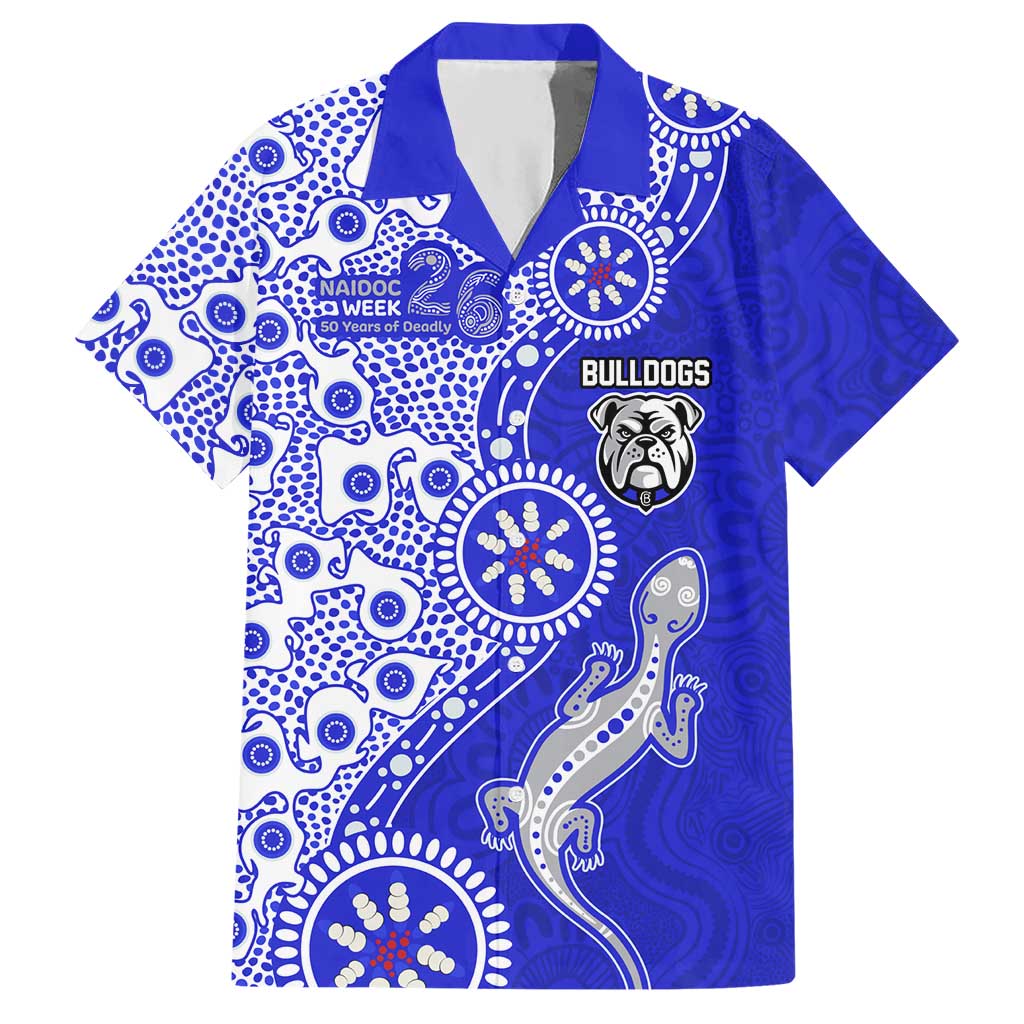 Canterbury-Bankstown Bulldogs NAIDOC Week 2026 Hawaiian Shirt Aboriginal Lizard Dot Painting - 50 Years of Deadly