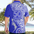 Canterbury-Bankstown Bulldogs NAIDOC Week 2026 Hawaiian Shirt Aboriginal Lizard Dot Painting - 50 Years of Deadly