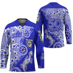 Canterbury-Bankstown Bulldogs NAIDOC Week 2026 Hockey Jersey Aboriginal Lizard Dot Painting - 50 Years of Deadly