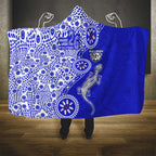Canterbury-Bankstown Bulldogs NAIDOC Week 2026 Hooded Blanket Aboriginal Lizard Dot Painting - 50 Years of Deadly