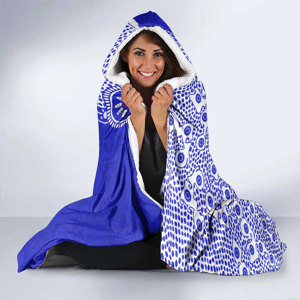 Canterbury-Bankstown Bulldogs NAIDOC Week 2026 Hooded Blanket Aboriginal Lizard Dot Painting - 50 Years of Deadly