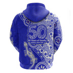 Canterbury-Bankstown Bulldogs NAIDOC Week 2026 Hoodie Aboriginal Lizard Dot Painting - 50 Years of Deadly