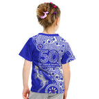 Canterbury-Bankstown Bulldogs NAIDOC Week 2026 Kid T Shirt Aboriginal Lizard Dot Painting - 50 Years of Deadly