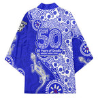 Canterbury-Bankstown Bulldogs NAIDOC Week 2026 Kimono Aboriginal Lizard Dot Painting - 50 Years of Deadly