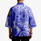 Canterbury-Bankstown Bulldogs NAIDOC Week 2026 Kimono Aboriginal Lizard Dot Painting - 50 Years of Deadly