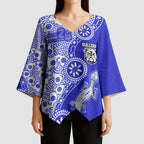Canterbury-Bankstown Bulldogs NAIDOC Week 2026 Kimono Sleeve Blouse Aboriginal Lizard Dot Painting - 50 Years of Deadly
