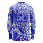 Canterbury-Bankstown Bulldogs NAIDOC Week 2026 Long Sleeve Shirt Aboriginal Lizard Dot Painting - 50 Years of Deadly