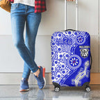 Canterbury-Bankstown Bulldogs NAIDOC Week 2026 Luggage Cover Aboriginal Lizard Dot Painting - 50 Years of Deadly