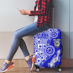 Canterbury-Bankstown Bulldogs NAIDOC Week 2026 Luggage Cover Aboriginal Lizard Dot Painting - 50 Years of Deadly