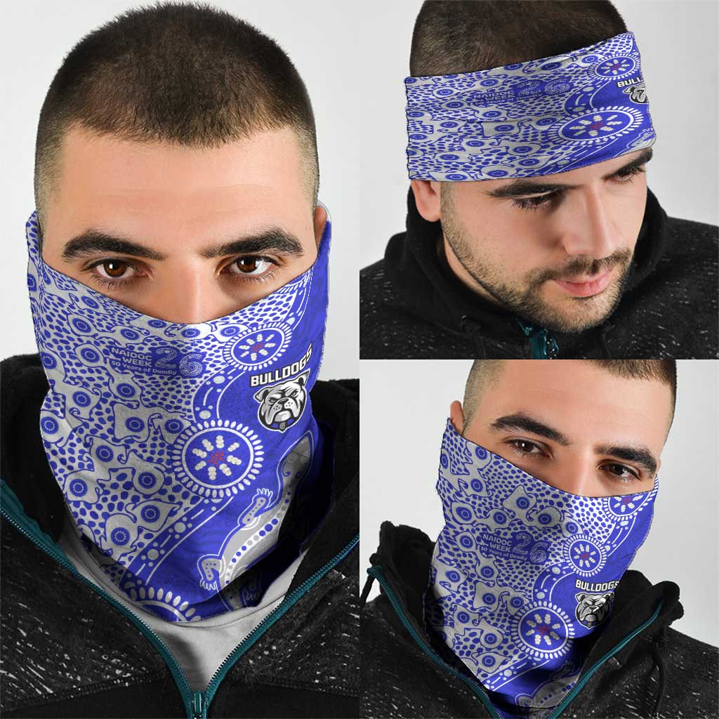 Canterbury-Bankstown Bulldogs NAIDOC Week 2026 Neck Gaiter Aboriginal Lizard Dot Painting - 50 Years of Deadly