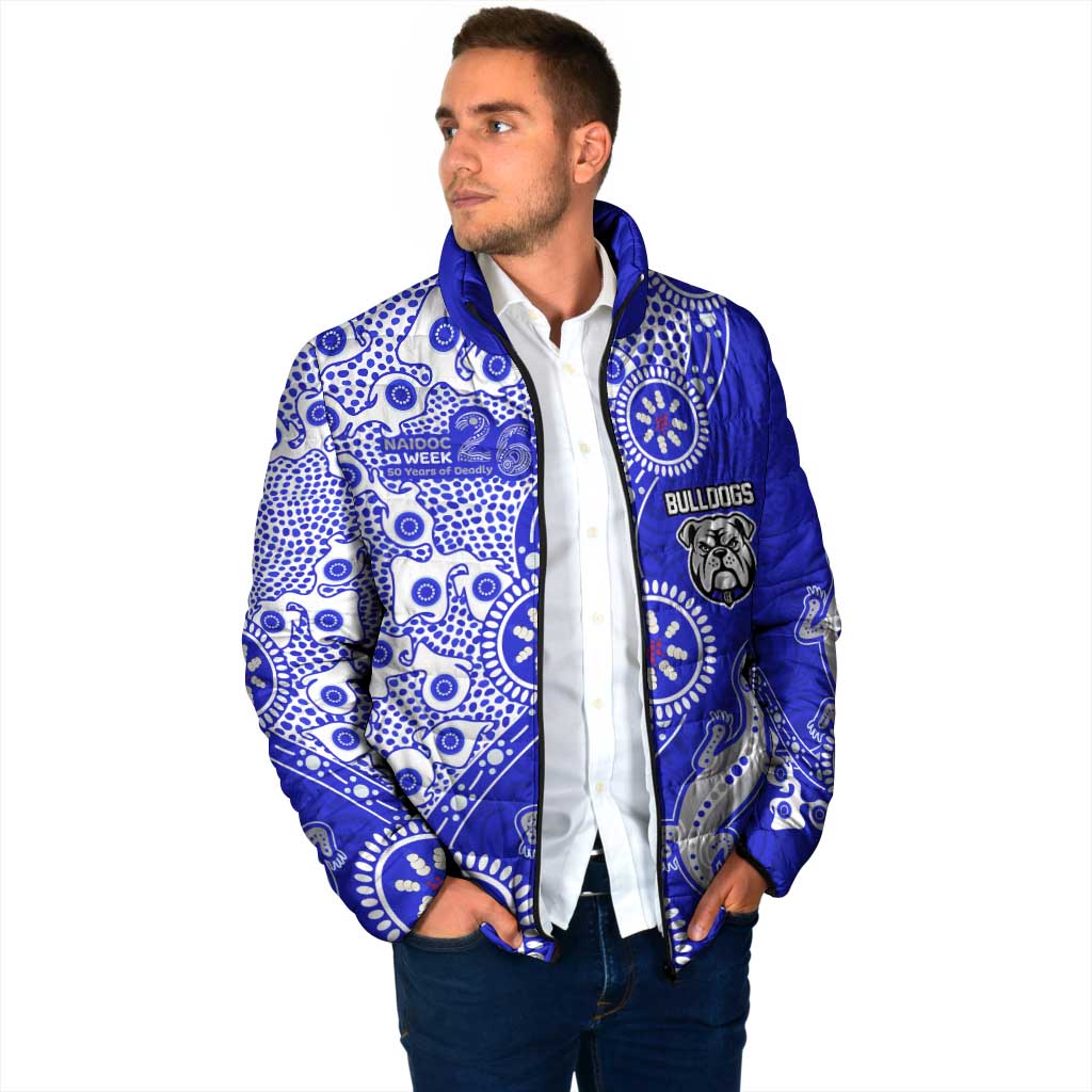 Canterbury-Bankstown Bulldogs NAIDOC Week 2026 Padded Jacket Aboriginal Lizard Dot Painting - 50 Years of Deadly