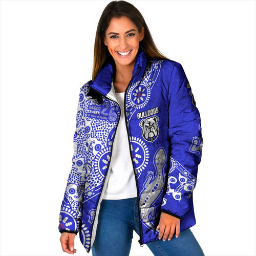 Canterbury-Bankstown Bulldogs NAIDOC Week 2026 Padded Jacket Aboriginal Lizard Dot Painting - 50 Years of Deadly