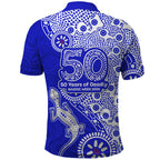 Canterbury-Bankstown Bulldogs NAIDOC Week 2026 Polo Shirt Aboriginal Lizard Dot Painting - 50 Years of Deadly