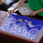 Canterbury-Bankstown Bulldogs NAIDOC Week 2026 Puzzle Aboriginal Lizard Dot Painting - 50 Years of Deadly