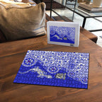 Canterbury-Bankstown Bulldogs NAIDOC Week 2026 Puzzle Aboriginal Lizard Dot Painting - 50 Years of Deadly