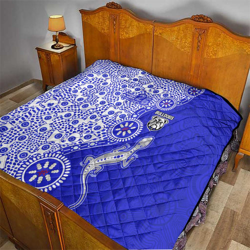 Canterbury-Bankstown Bulldogs NAIDOC Week 2026 Quilt Aboriginal Lizard Dot Painting - 50 Years of Deadly