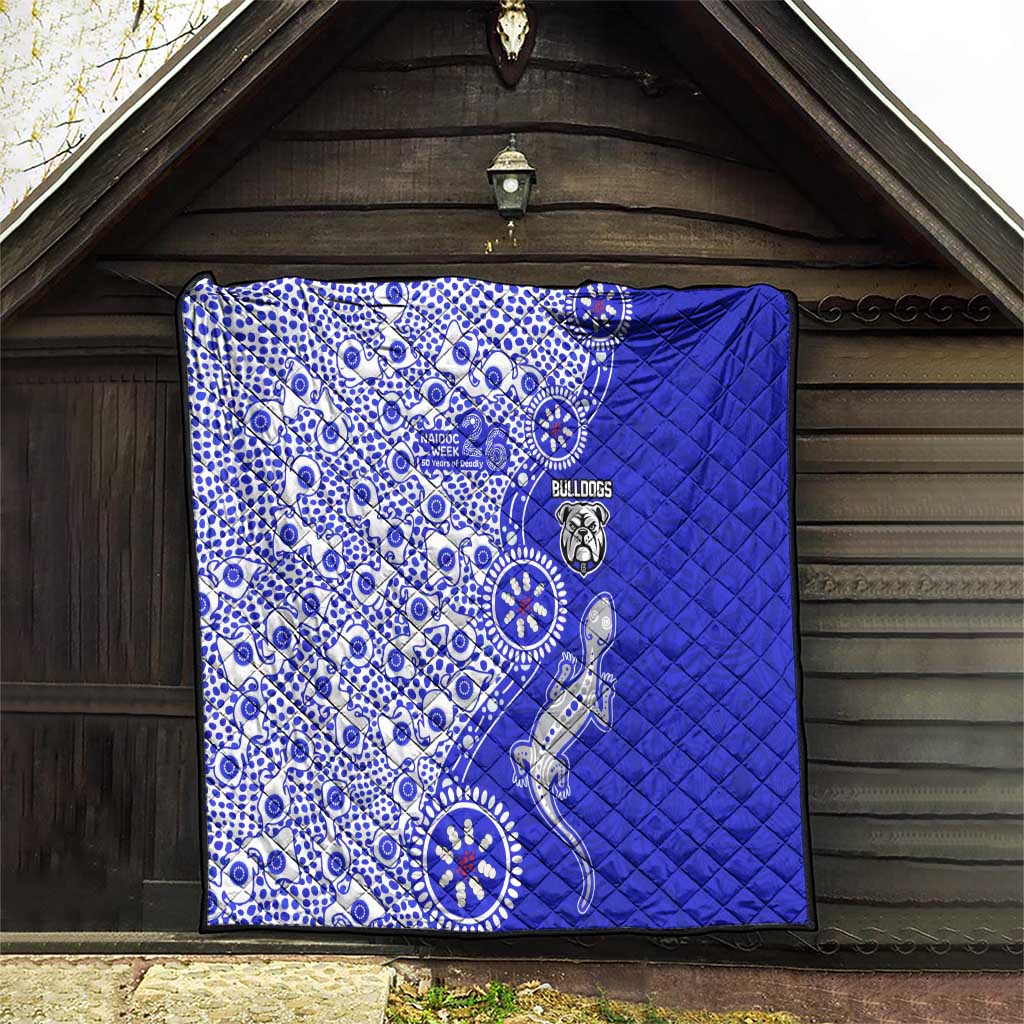 Canterbury-Bankstown Bulldogs NAIDOC Week 2026 Quilt Aboriginal Lizard Dot Painting - 50 Years of Deadly