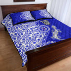 Canterbury-Bankstown Bulldogs NAIDOC Week 2026 Quilt Bed Set Aboriginal Lizard Dot Painting - 50 Years of Deadly
