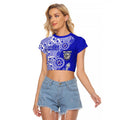 Canterbury-Bankstown Bulldogs NAIDOC Week 2026 Raglan Cropped T Shirt Aboriginal Lizard Dot Painting - 50 Years of Deadly