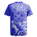 Canterbury-Bankstown Bulldogs NAIDOC Week 2026 Rugby Jersey Aboriginal Lizard Dot Painting - 50 Years of Deadly