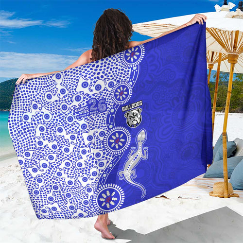 Canterbury-Bankstown Bulldogs NAIDOC Week 2026 Sarong Aboriginal Lizard Dot Painting - 50 Years of Deadly