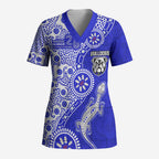 Canterbury-Bankstown Bulldogs NAIDOC Week 2026 Scrub Top Aboriginal Lizard Dot Painting - 50 Years of Deadly