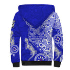 Canterbury-Bankstown Bulldogs NAIDOC Week 2026 Sherpa Hoodie Aboriginal Lizard Dot Painting - 50 Years of Deadly