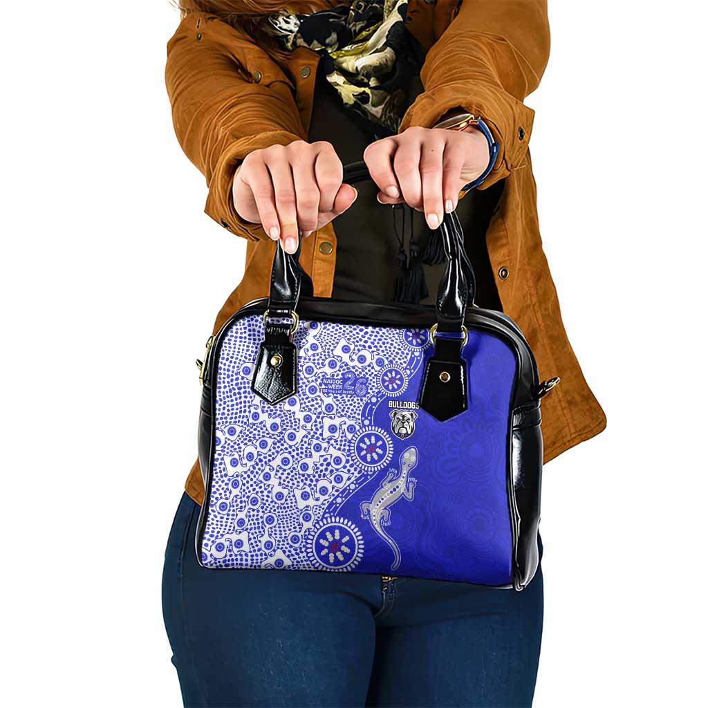 Canterbury-Bankstown Bulldogs NAIDOC Week 2026 Shoulder Handbag Aboriginal Lizard Dot Painting - 50 Years of Deadly