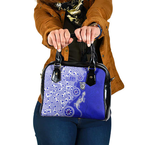 Canterbury-Bankstown Bulldogs NAIDOC Week 2026 Shoulder Handbag Aboriginal Lizard Dot Painting - 50 Years of Deadly