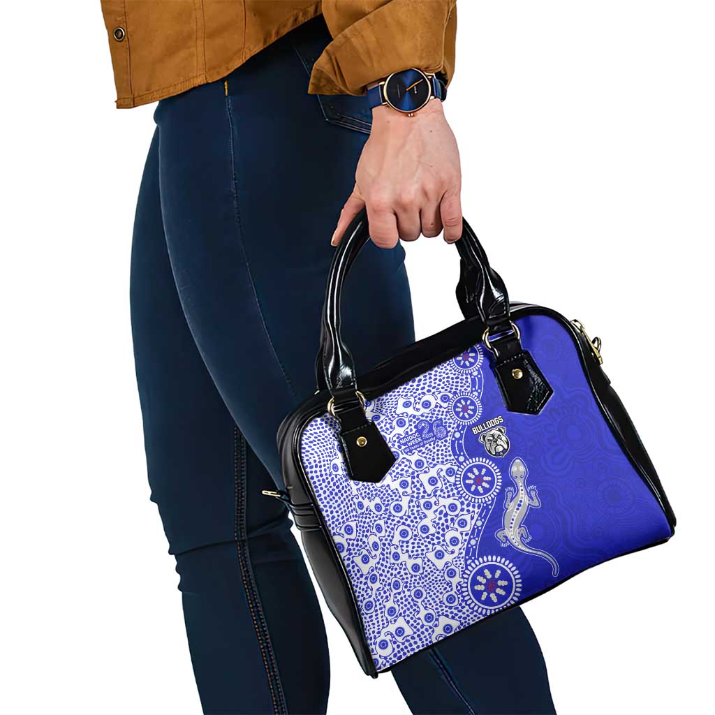 Canterbury-Bankstown Bulldogs NAIDOC Week 2026 Shoulder Handbag Aboriginal Lizard Dot Painting - 50 Years of Deadly