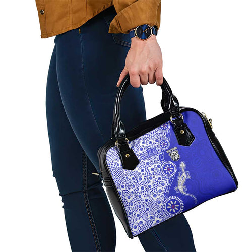 Canterbury-Bankstown Bulldogs NAIDOC Week 2026 Shoulder Handbag Aboriginal Lizard Dot Painting - 50 Years of Deadly