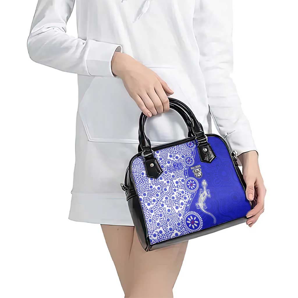 Canterbury-Bankstown Bulldogs NAIDOC Week 2026 Shoulder Handbag Aboriginal Lizard Dot Painting - 50 Years of Deadly