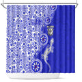 Canterbury-Bankstown Bulldogs NAIDOC Week 2026 Shower Curtain Aboriginal Lizard Dot Painting - 50 Years of Deadly