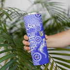 Canterbury-Bankstown Bulldogs NAIDOC Week 2026 Skinny Tumbler Aboriginal Lizard Dot Painting - 50 Years of Deadly